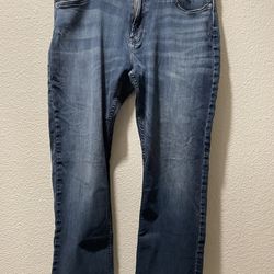 Calvin Klein Jeans Blue Straight 99% Cotton 1% Elastane Zipper Size 36X30*