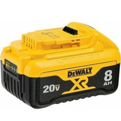 New DeWalt DCB208 20V MAX XR 8.0 AH Compact Lithium Ion Power Tool Battery