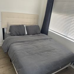 Queen Bed And Bed Frame 