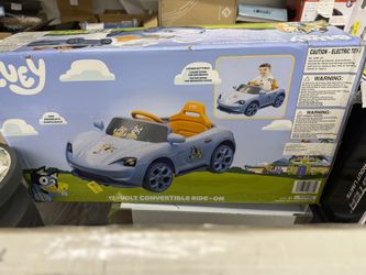 Bluey 12 Volt Ride Along Car 