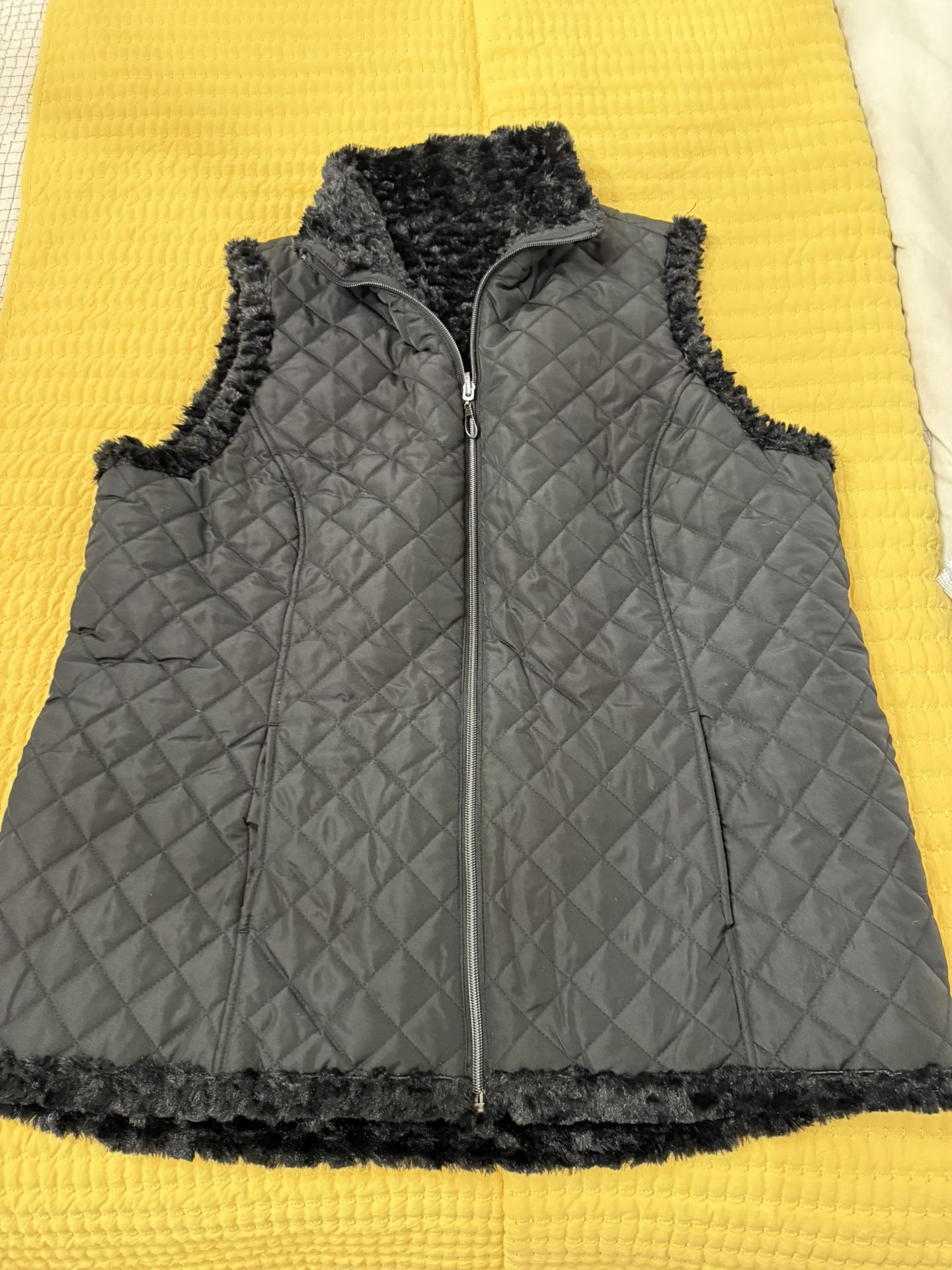 Nice N Cozy!! Quilted Reversible Vest!