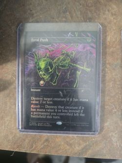 Near Mint Fatal Push Showdown Prize Card Secret Lair Play