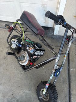 mjni bike joes frame with wheeled bar