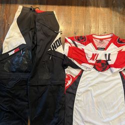 Thor Motocross Jersey (XL) & Pants (36)