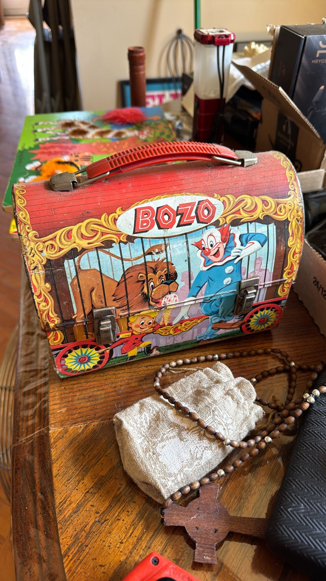 Bozo Original Lunch Box Wizard Of Oz Set Unopened