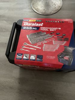 Duralast 1/4in, 3/8in and 1/2in Drive Mechanics Tool Set 265 Piece