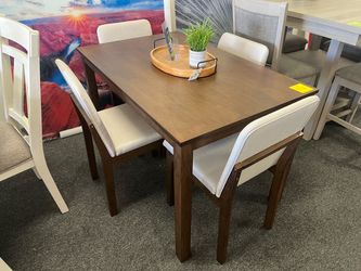 5-Piece Dining Table Set with 4 Chairs