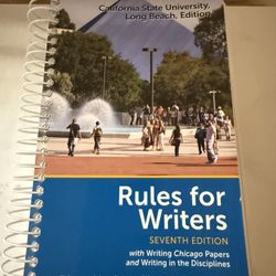 Rules For Writers CSULB Book