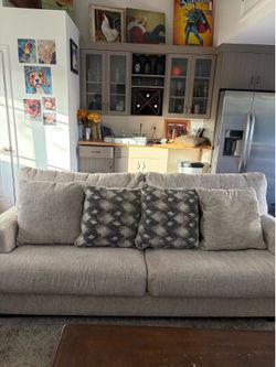 Beautiful Grey 8ft Ashley Furniture Sofa ( Negotiable