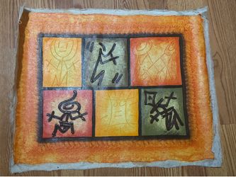 African drawing oil painting It's very beautiful and artsy Photo frame Wall decor