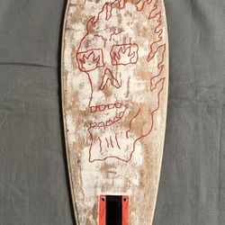 Flaming Speed Demon Skull Graffiti Art Vintage Skateboard Deck Skate Sk8 Thrasher