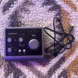 Audient iD4 48V Silver/Black Audio Interface USB-C 