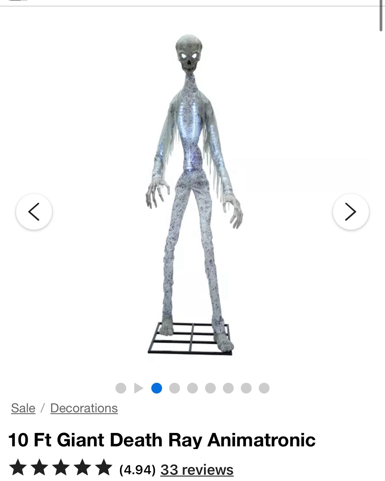 10 Ft Giant Death Ray Animatronic