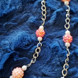 Ladies Glitter Beaded Necklace