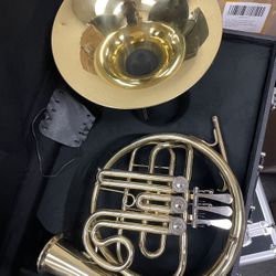 French Horn (Flawed) Brass Horn For Beginner with Hard Case