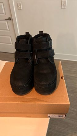Black platform boots