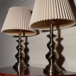 Brass table lamps