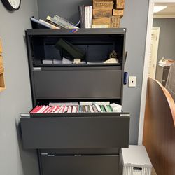 1 "OfficeSource" Dark Grey Lateral File Collection 5 Drawer Lateral File cabinets sale, see more