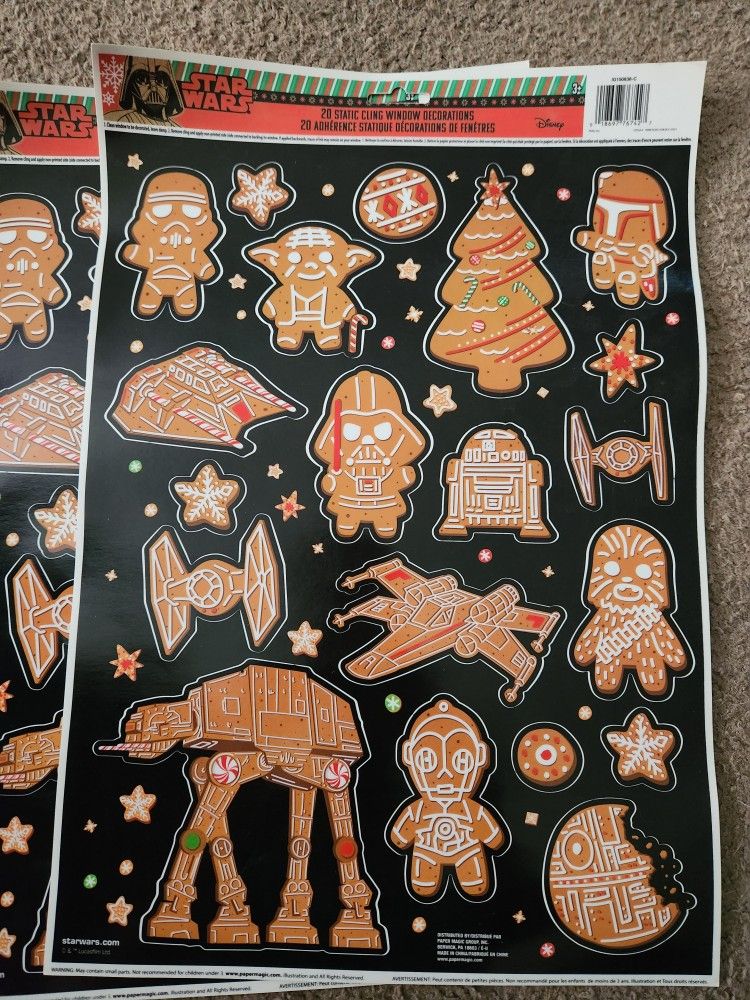 Star Wars Christmas Window Clings