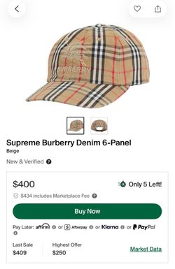 Burberry supreme cap