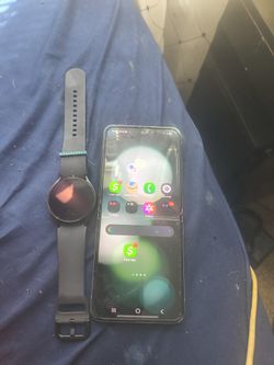 Like New Unlocked Zfild 5 With Samsung Watch 6 And Alot Of Cases