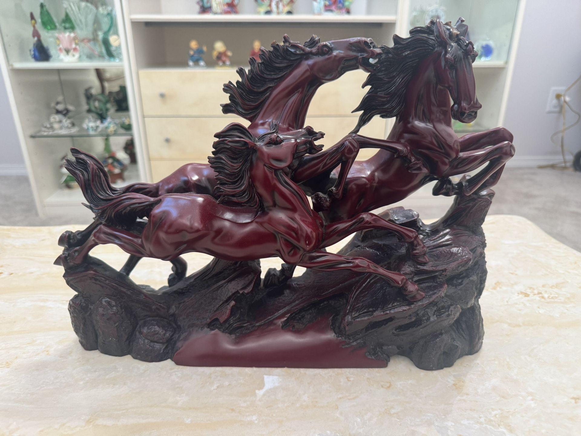 Wooden Horse Statue