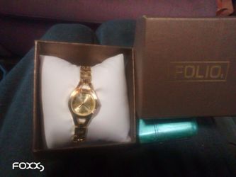 Folio watch for women