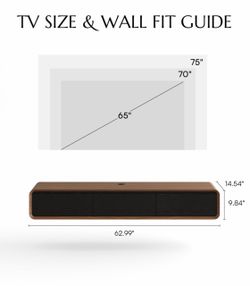 Merrin-63'' Minimalist Floating TV Stand