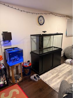 Aqueon 90 gallon overflow tank (with stand)