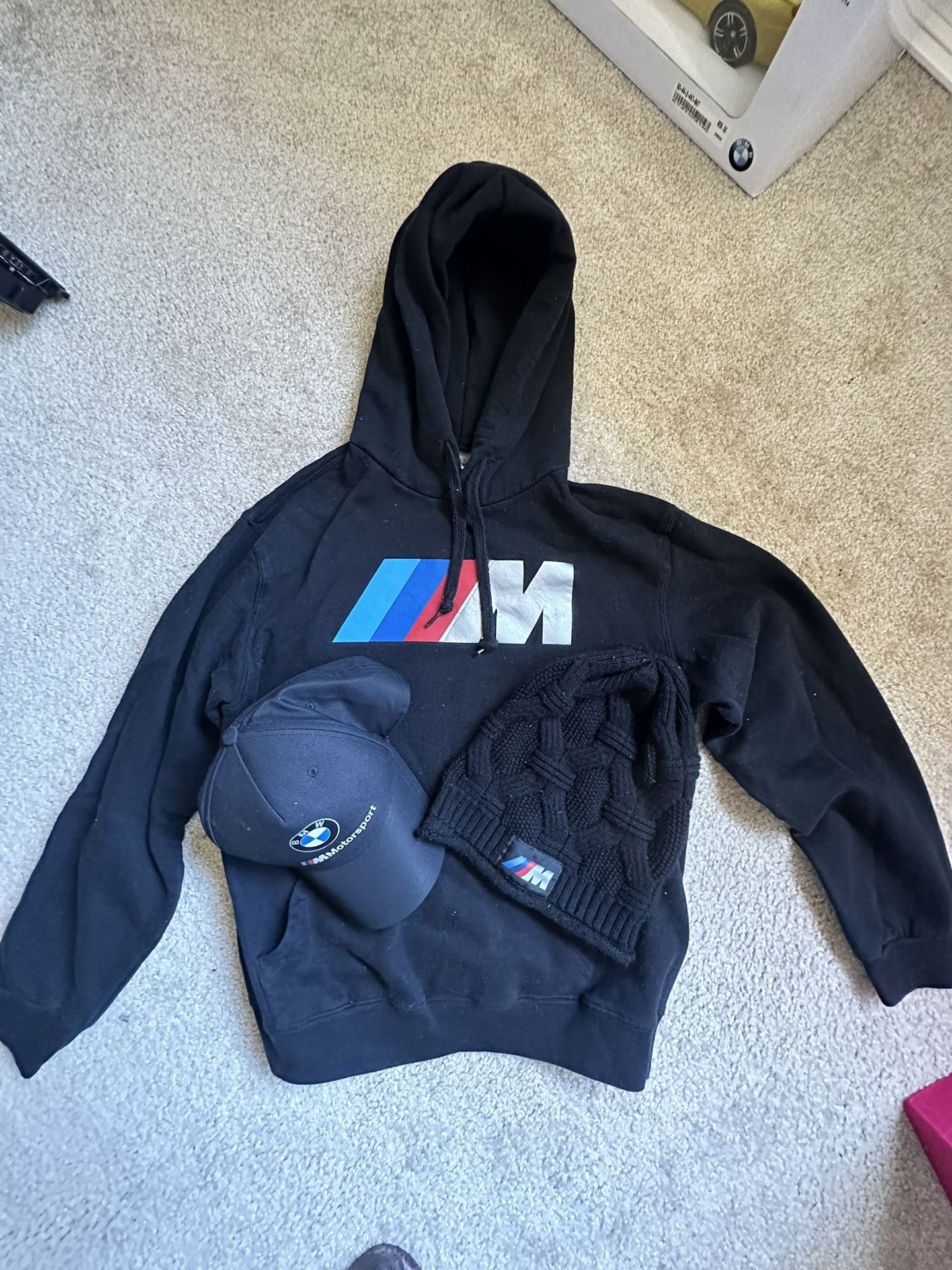 BMW Hoodie BMW SnapBack And beanie Bundle