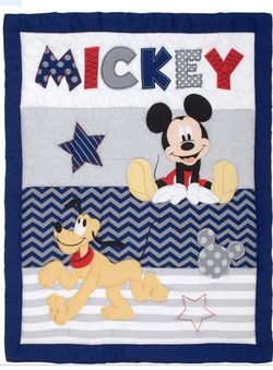 Mickey Mouse Crib Blanket