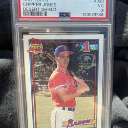 1991 Chipper Jones Rookie Card Operation Desert Storm