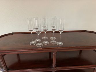 Pottery Barn champagne glasses 8