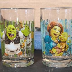 SHREK GLASS CUPS