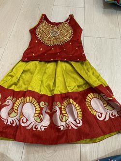 Traditional Wear or Skirt With Shirt..Almost New Fits 1 To 2 Year Old Toddler Girls