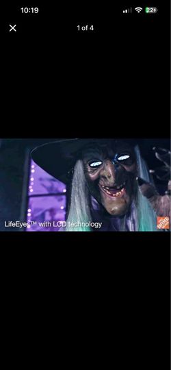 Home Depot Home Accents Hovering Witch 12ft Animatronics New Sealed Box Original