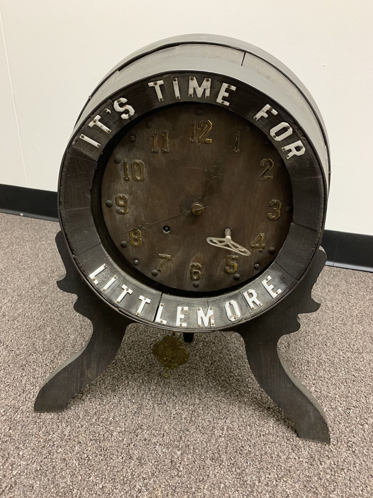 Antique barrel clock