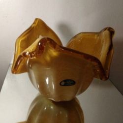 MURANO GLASS VASE 11"×8"