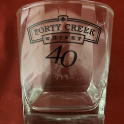 Forty Creek Whiskey Square Lowball Glasses