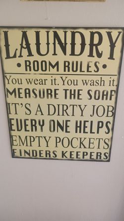 Laundry decor