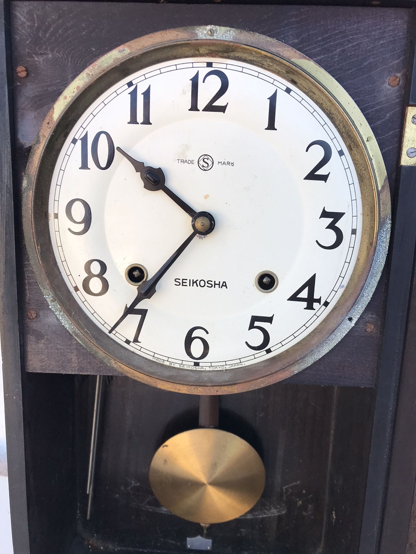 Antique Seikosha Wall Clock Tokyo Japan for Sale in Imperial Beach