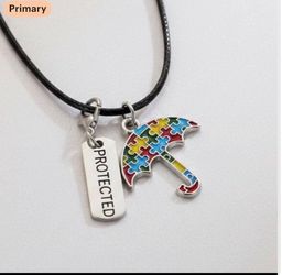 Handmade Autism Awareness Necklace