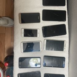 Used Phones Some Locked Some Have  Cracked Front Screen Or   Back Glass !!