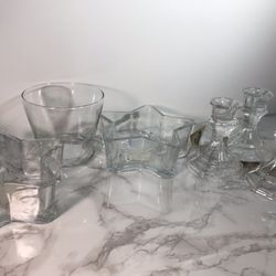 Glass Candle Holders Candy Dish