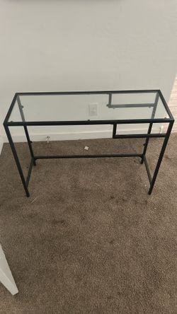 Glass desk