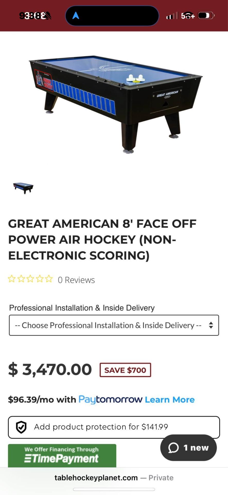 Great American Hockey Table