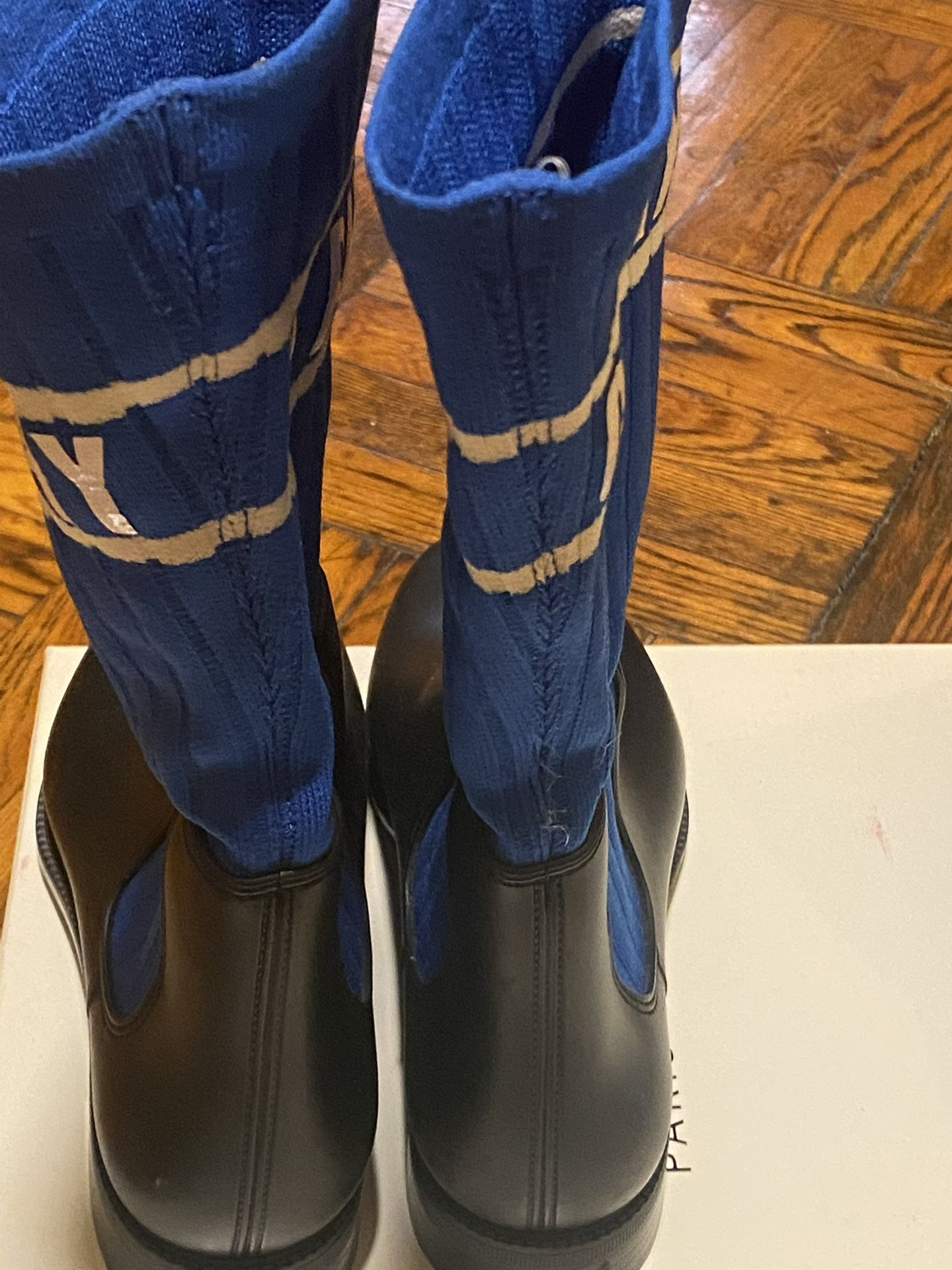 Givenchy sock boots blue top