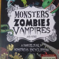 Monsters, Zombies, Vampires & More! Book NEW