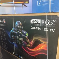 65”TCL 4K SMARt Tv Mini LED 