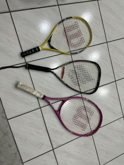 3 Tennis Rackets